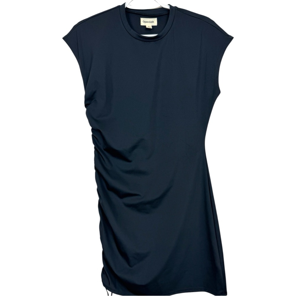OPEN EDIT Ruched Body-con Mini Dress In Black size M